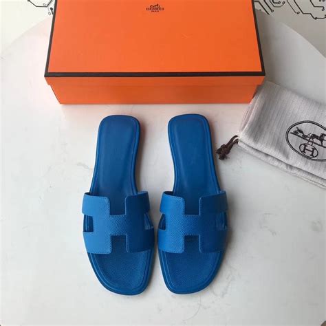 royal blue hermes sandals|Hermes blue shoes for women.